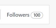 100 follows